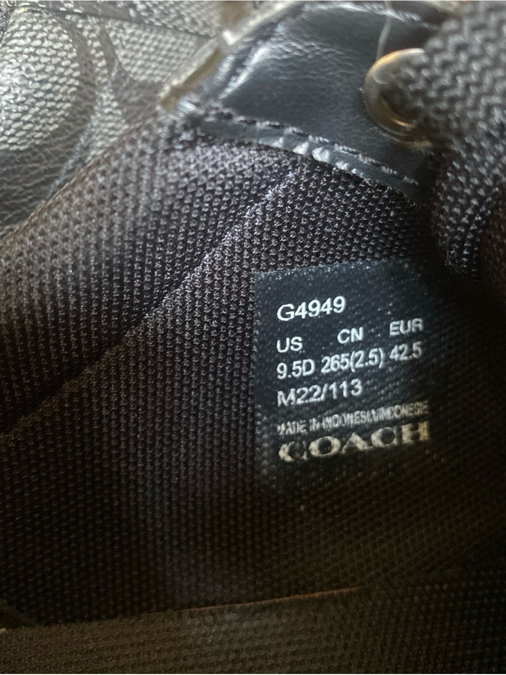 Coach Men's Black Signature C Sneaker - Picture 5 of 9